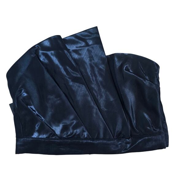 *NWT Jluxlabel Black Gala Pleated Corset Tube Top Black-M Satin Formal Party - Picture 3 of 7